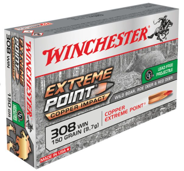 WINCHESTER EXTREME POINT COPPER IMPACT .308 150GRN (LEAD FREE)