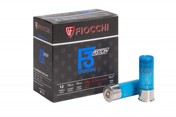 FIOCCHI F3 PISTON 12G X 8.5 SHOT 28GRM PLASTIC